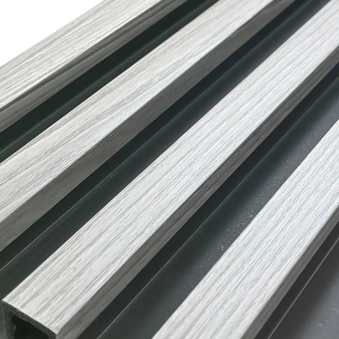 PVC Wood Panel Ceniza/Negro