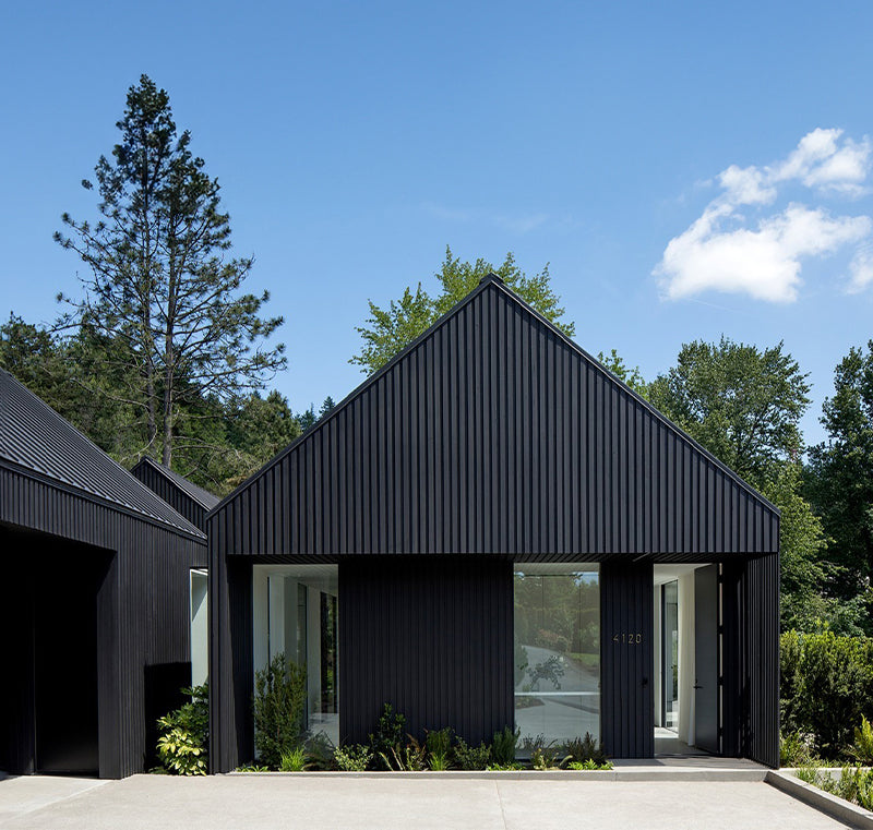 Revestimiento Exterior Metal Siding Black