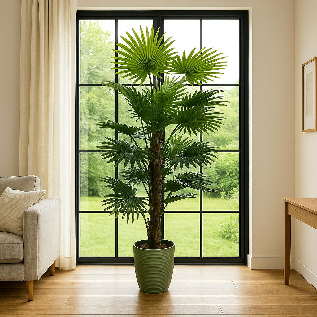 Planta Decorativa Artificial Palmera 4 varas 1.8mt