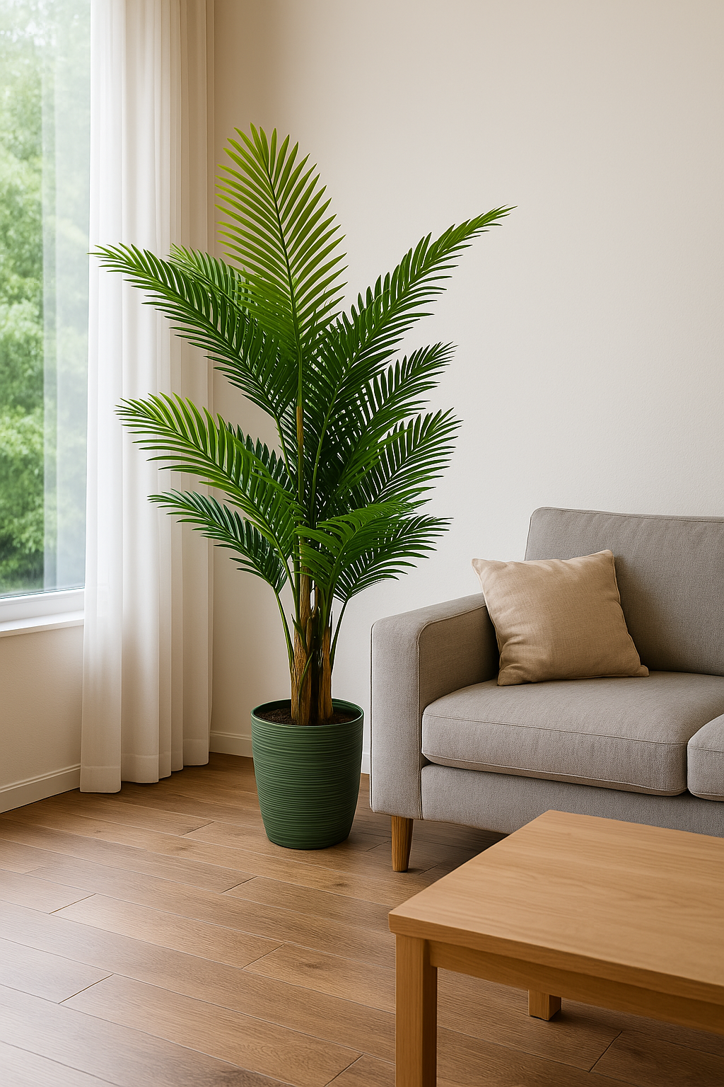 Planta Decorativa Artificial Palmera Areca 2.0mt (38 hojas)