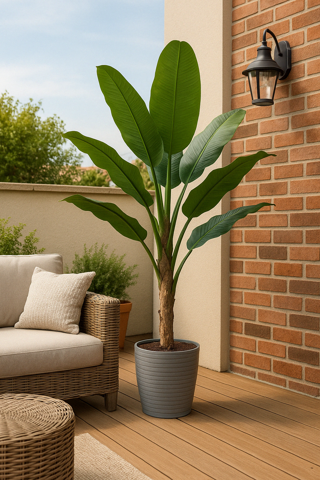 Planta Decorativa Hoja de Platano 220cm