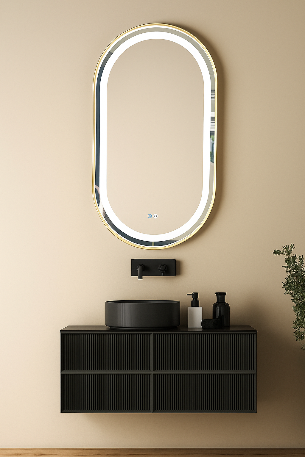 Espejo Runway Antiempañante con Luz LED – 50 x 90,5 cm