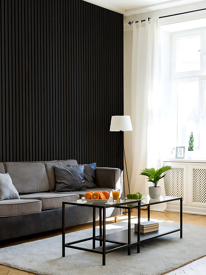 PVC Wood Panel Negro