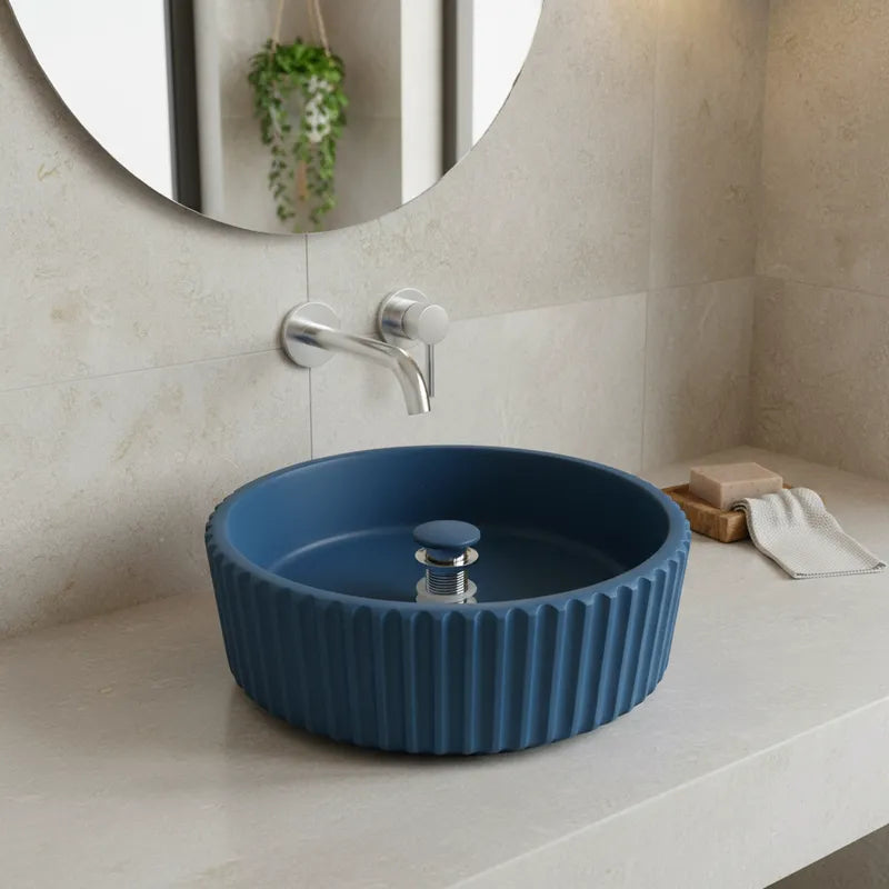 Lavamanos elegante Blue Cemento Azul