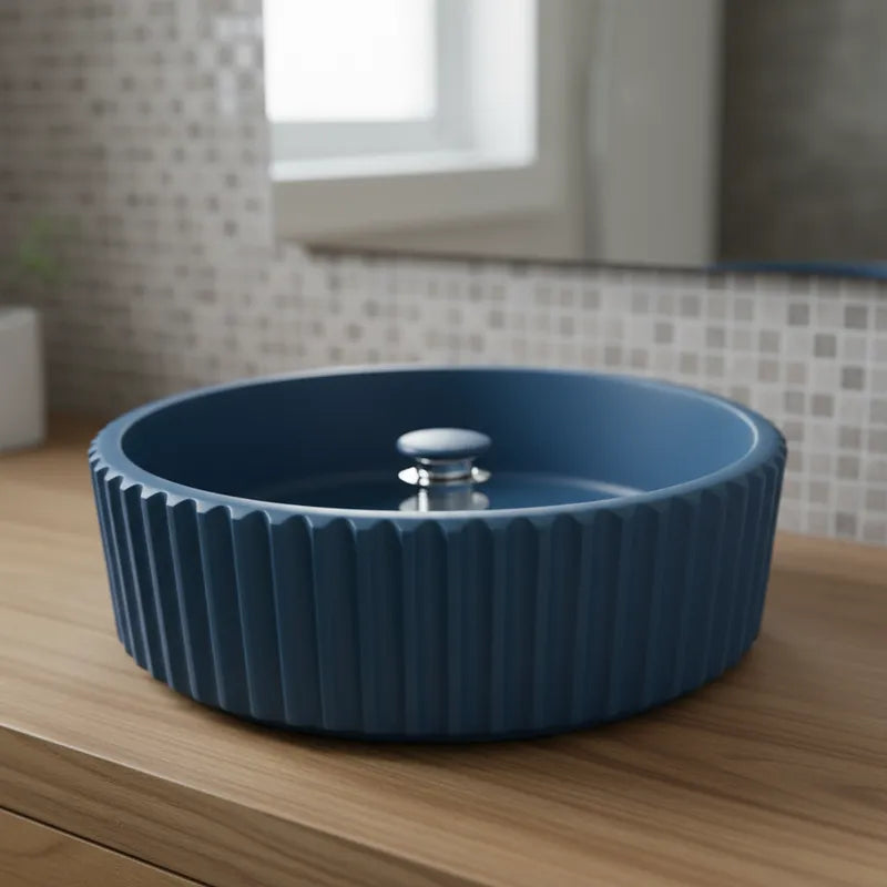 Lavamanos elegante Blue Cemento Azul