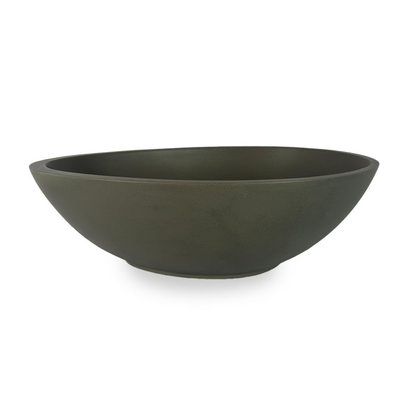 Lavamanos Egg de Cemento Negro – 534 x 390 x 167 mm
