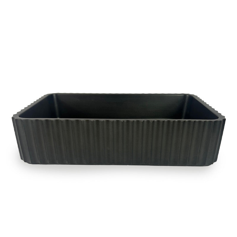Lavamanos Slated – Cemento Negro 500 x 300 x 120 mm
