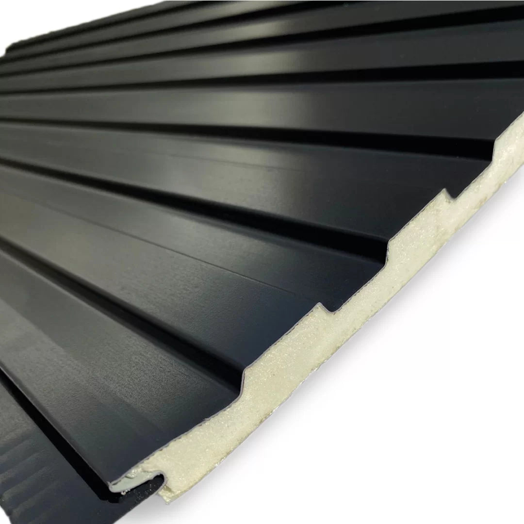 Revestimiento Exterior Metal Siding Black