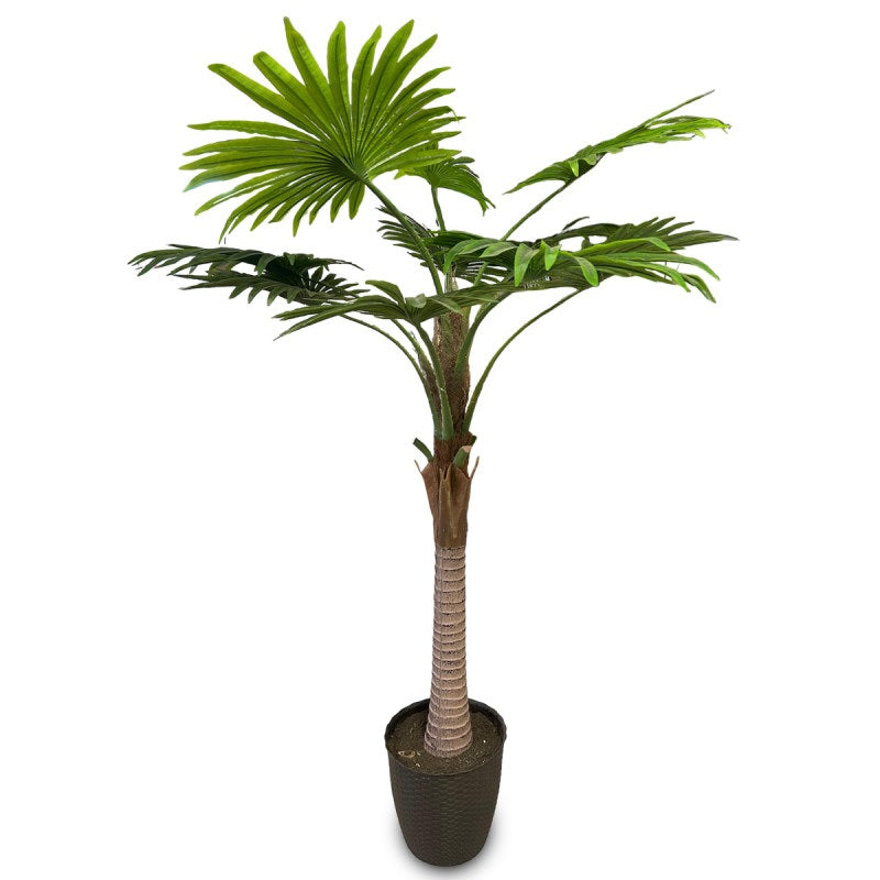 Planta Decorativa Artificial Palmera Abanico 2.0mt (anillos)