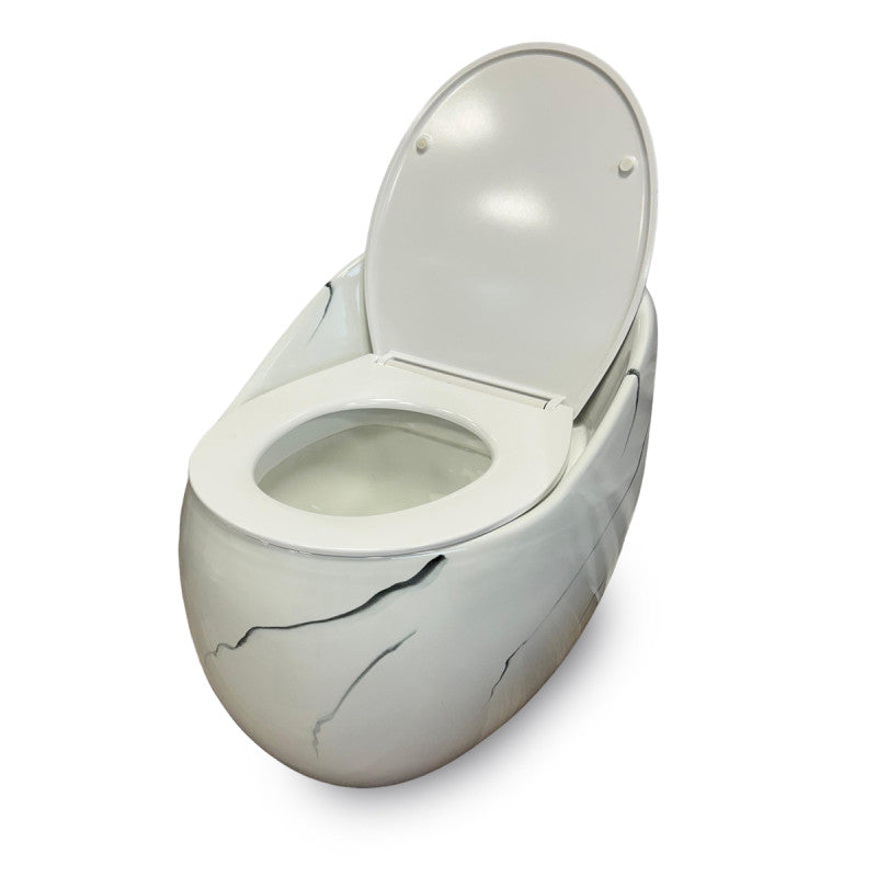 Sanitario One Piece – Modelo Marmolado blanco