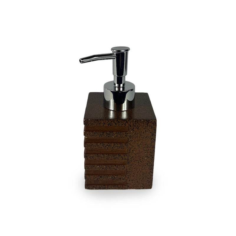 Set de Baño Terrazo Brown – Resina Símil Piedra Color Chocolate