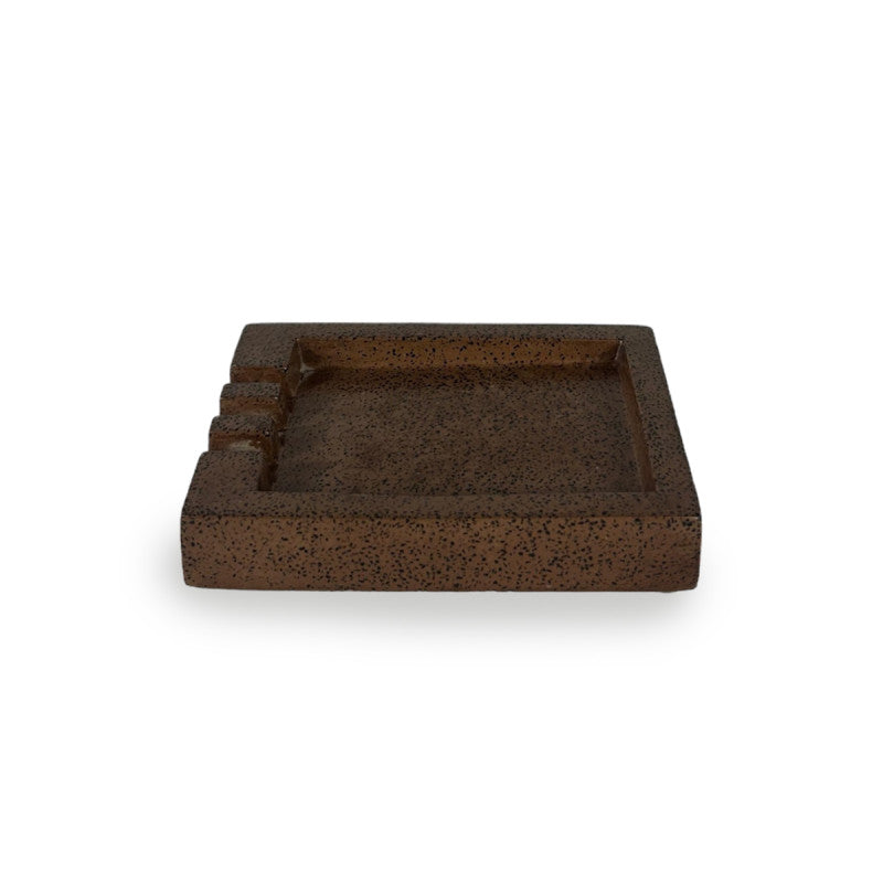 Set de Baño Terrazo Brown – Resina Símil Piedra Color Chocolate
