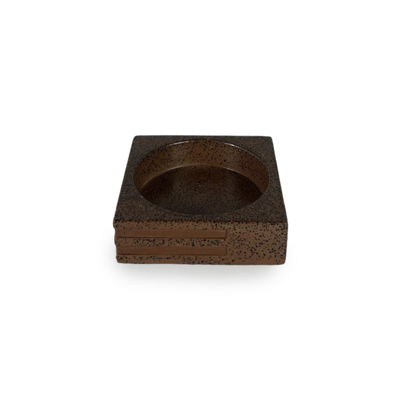 Set de Baño Terrazo Brown – Resina Símil Piedra Color Chocolate
