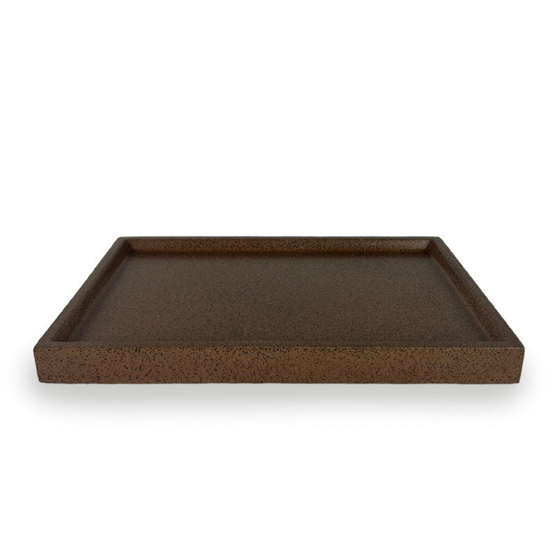Set de Baño Terrazo Brown – Resina Símil Piedra Color Chocolate