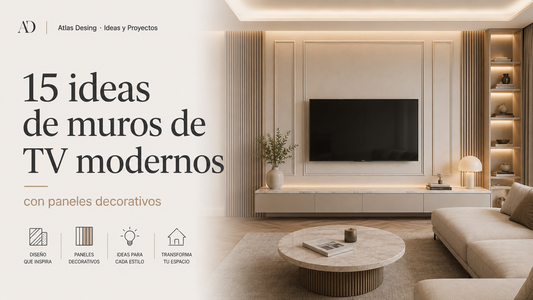 15 ideas para transformar un muro de TV con paneles decorativos