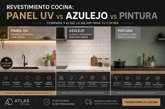 Revestimiento para cocina: panel UV vs azulejo vs pintura ¿cuál conviene?