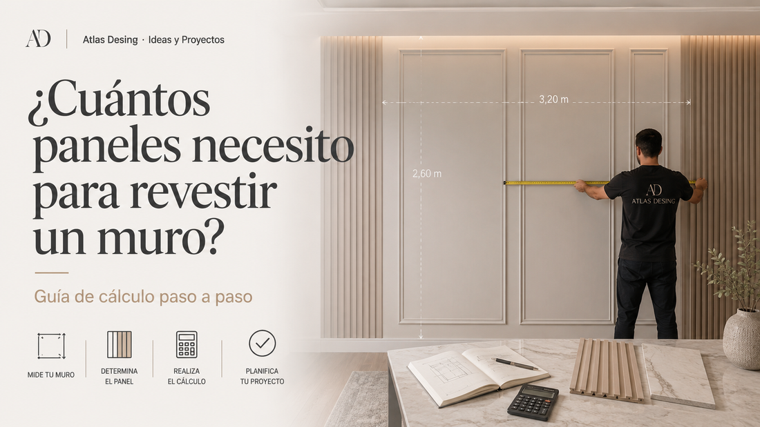 Cálculo de paneles necesarios para revestir un muro
