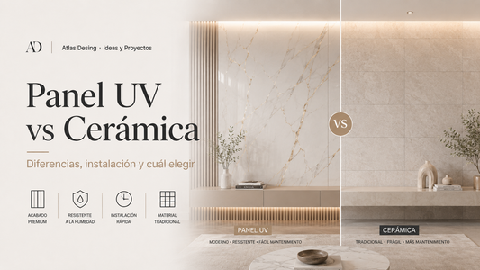 Panel UV vs cerámica para muros: ¿cuál conviene para tu proyecto?