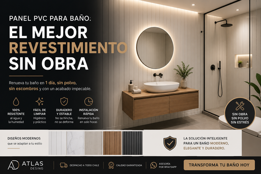 Panel PVC para revestimiento de baño