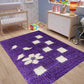 Alfombra Shaggy Infantil Flower 120x170CM IDETEX