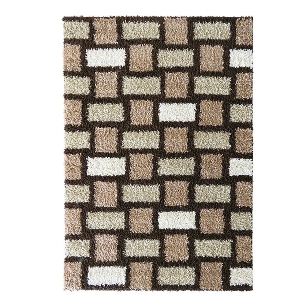 Alfombra Shaggy Niza D3 Beige 150x200CM IDETEX