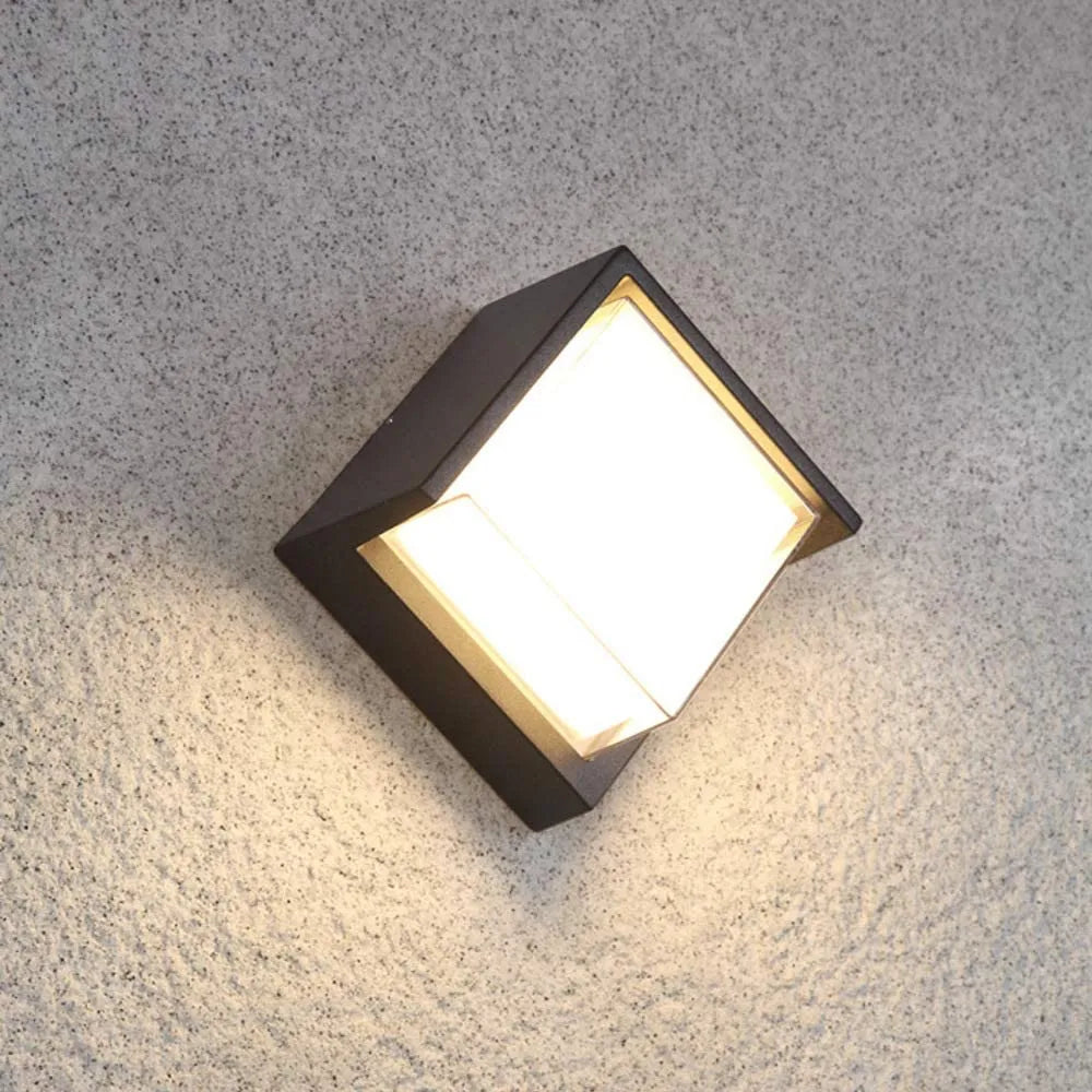 Lámpara Aplique Negro Led Cálido