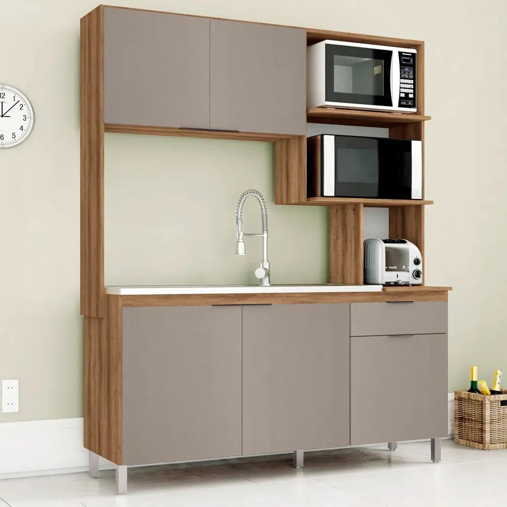 MUEBLE COCINA 5 PUERTAS 1 CAJÓN TAINA AMENDOA/NIAGARA