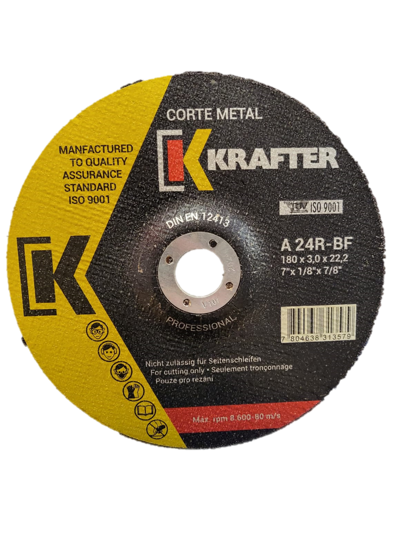 Disco Corte Metal 9" x 3,0mm KRAFTER (25unid)