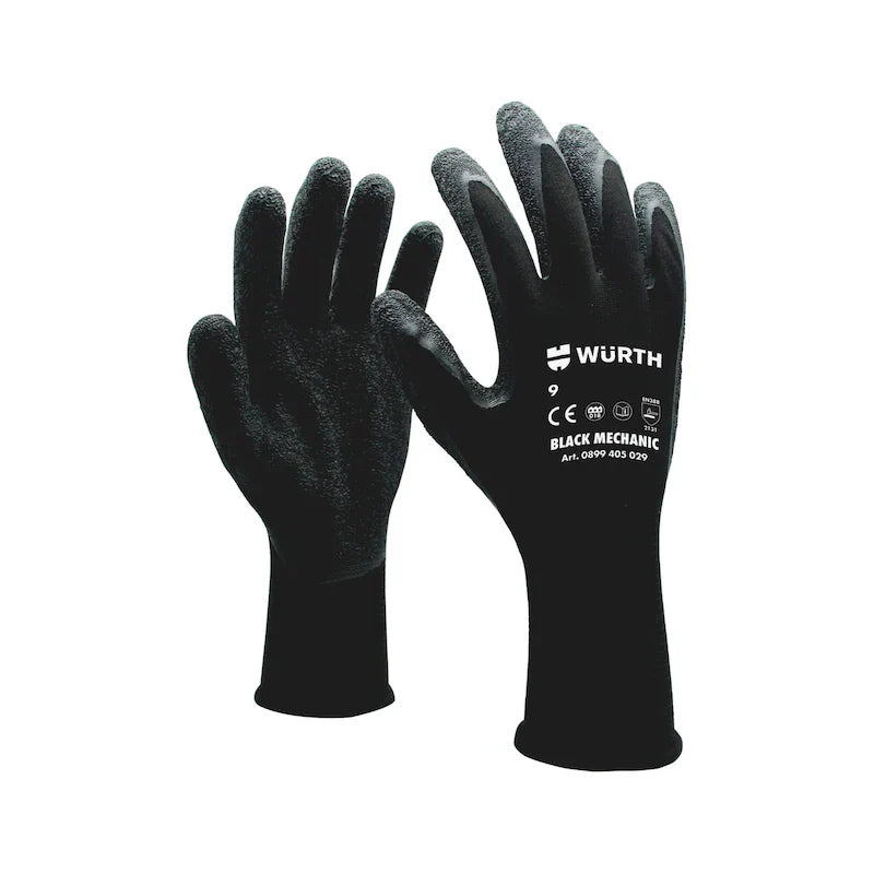 Guantes de Protección para Mecánico negro (6u)