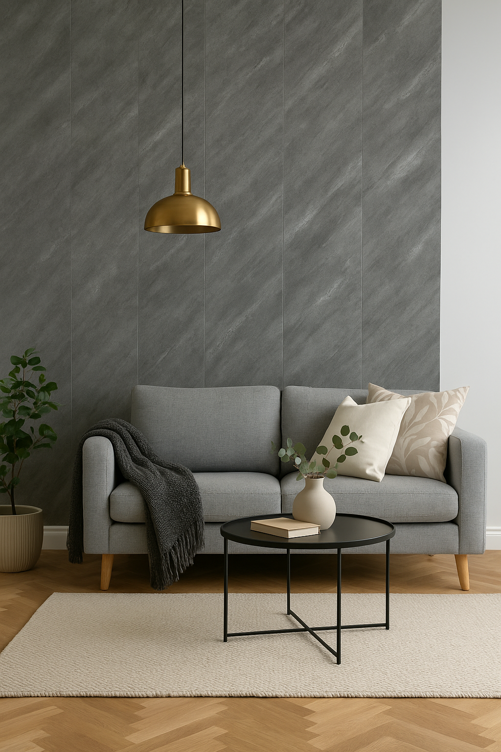 Panel Revestimiento PVC Marmol Blanco alveolar 2,4mt