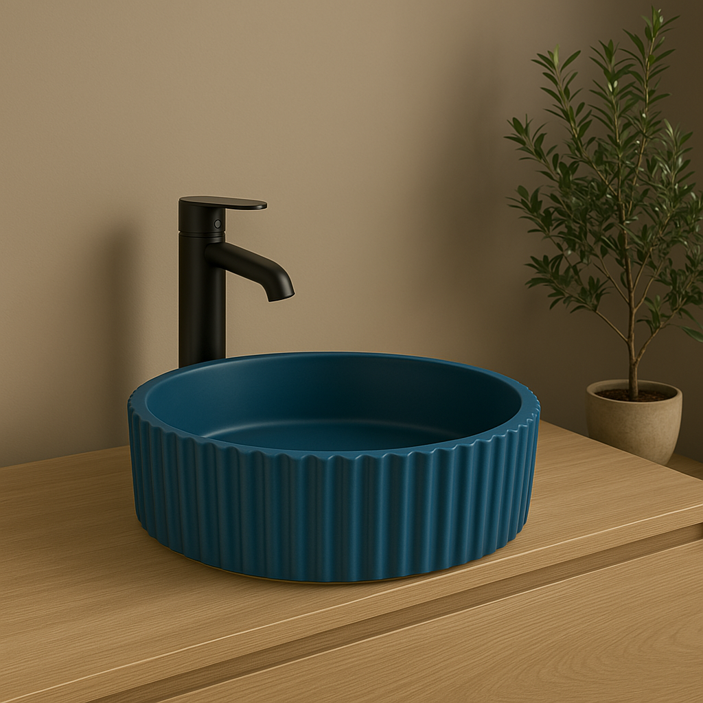 Lavamanos Blue – Cemento Azul 400 x 120 mm