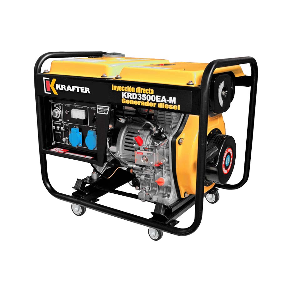 Generador Diesel 3,5 KVA P/E 220V KRAFTER