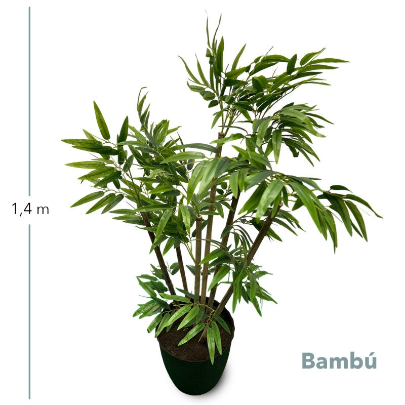 Planta Decorativa Artificial Bambú 1.4mt