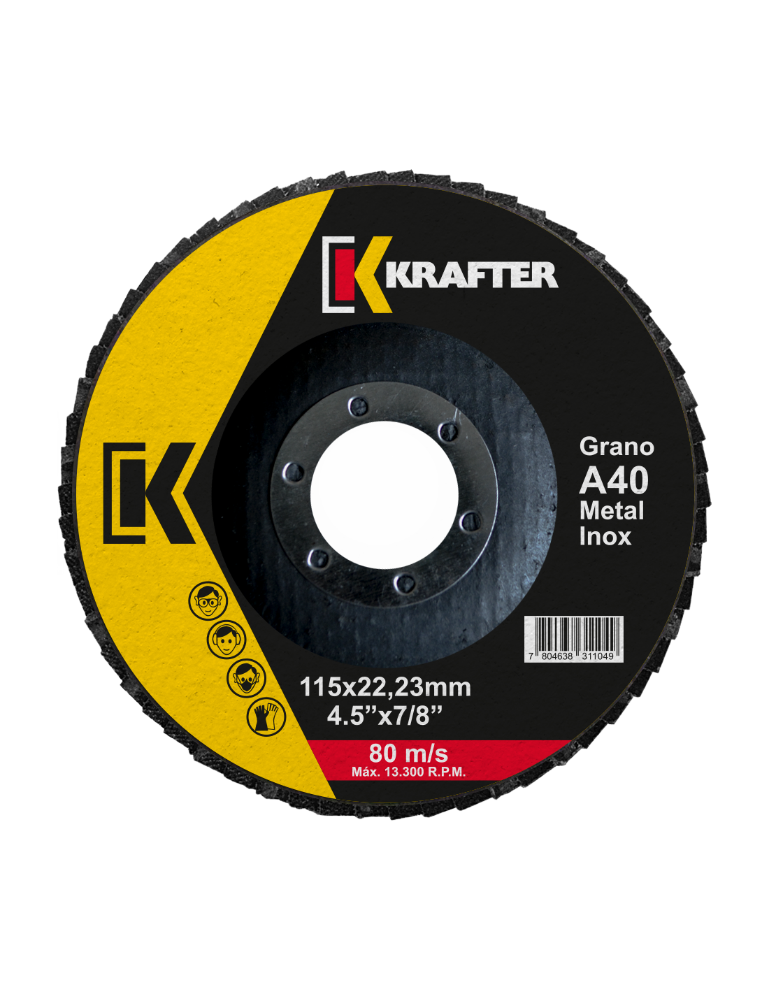 Disco Lamina 4.5" A40 KRAFTER (10unid)