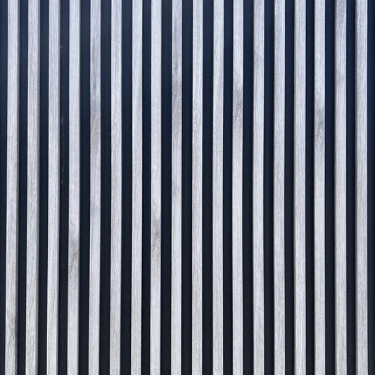 PVC Wood Panel Ceniza/Negro