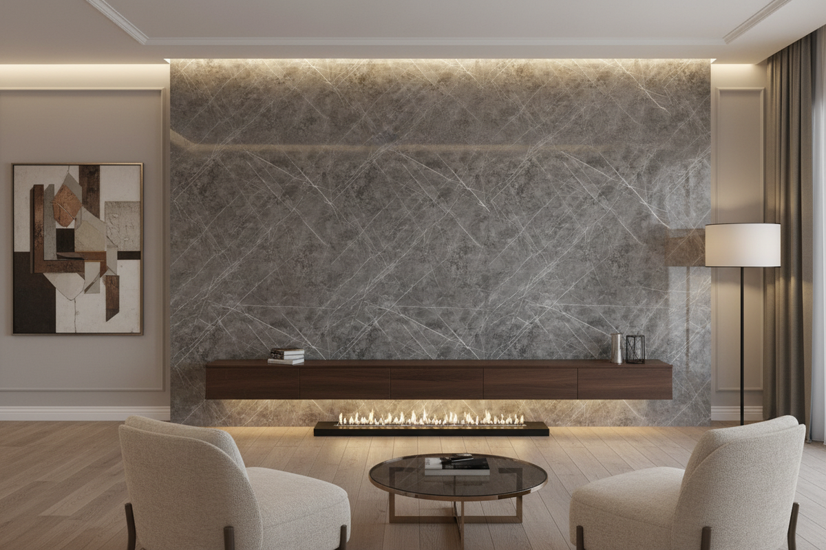 Panel PVC Milan 122x244 cm para revestimiento de muro interior